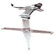 Front, Passenger Side Power Window Regulator, With Motor