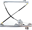 Front, Driver Side Manual Window Regulator, Without Motor