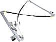 Front, Driver Side Manual Window Regulator, Without Motor