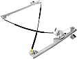 Front, Driver Side Manual Window Regulator, Without Motor