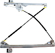 Front, Driver Side Manual Window Regulator, Without Motor