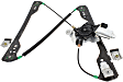 2006 Chrysler 300 - Front, Driver Side Power Window Regulator, With Motor, For Models With One Touch Feature, 6-Prong Connector
