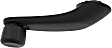 Front Or Rear, Driver Or Passenger Side Window Crank, Textured Black