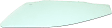 Front, Driver Side Door Glass, Green Tint, Without Clips, 4-Door, Sedan, Replaces NAGS No. DD10876 GTNN