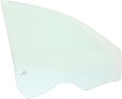 Front, Passenger Side Door Glass, Green Tint, Without Clips, Replaces NAGS No. DD11782 GTNN