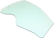 Front, Passenger Side Door Glass, Green Tint, Without Clips, Replaces NAGS No. DD11782 GTNN