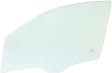 Front, Driver Side Door Glass, Green Tint, Without Clips, Replaces NAGS No. DD10761 GTNN