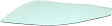 Front, Driver Side Door Glass, Green Tint, Without Clips, 4-Door, Hatchback/4-Door, Sedan, Replaces NAGS No. DD10487 GTNN