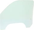 Front, Passenger Side Door Glass, Green Tint, Without Clips, Replaces NAGS No. DD09479 GTNN