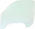 Front, Driver Side Door Glass, Green Tint, Without Clips, Replaces NAGS No. DD09480 GTNN