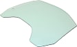 Front, Passenger Side Door Glass, Green Tint, Without Clips, Replaces NAGS No. DD12192 GTNN