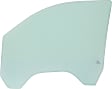 Front, Passenger Side Door Glass, Green Tint, Without Clips, Replaces NAGS No. DD12192 GTNN