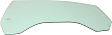 Front, Passenger Side Door Glass, Green Tint, Without Clips, Replaces NAGS No. DD12192 GTNN