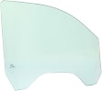 Front, Driver Side Door Glass, Green Tint, Without Clips, Replaces NAGS No. DD12193 GTNN