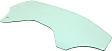 Front, Passenger Side Door Glass, Green Tint, Without Clips, Coupe, Replaces NAGS No. DD12653 GTNN