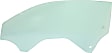 Front, Driver Side Door Glass, Green Tint, Without Clips, Coupe, Replaces NAGS No. DD12654 GTNN