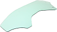 Front, Driver Side Door Glass, Green Tint, Without Clips, Coupe, Replaces NAGS No. DD12654 GTNN