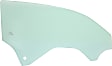 Front, Driver Side Door Glass, Green Tint, Without Clips, Coupe, Replaces NAGS No. DD12654 GTNN
