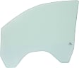 Front, Passenger Side Door Glass, Green Tint, Non-Laminated, Replaces NAGS No. DD12373 GTNN