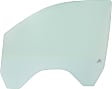 Front, Driver Side Door Glass, Green Tint, Non-Laminated, Replaces NAGS No. DD12374 GTNN