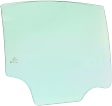 Rear, Passenger Side Door Glass, Green Tint, Without Clips, Replaces NAGS No. DD11784 GTNN
