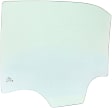 Rear, Passenger Side Door Glass, Green Tint, Without Clips, Replaces NAGS No. DD11760 GTNN