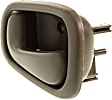 Front or Rear, Driver Side Interior Door Handle, Brown, Without Door Lock Hole, For Models With Manual Door Locks