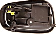 Front or Rear, Driver Side Interior Door Handle, Brown, Without Door Lock Hole, For Models With Manual Door Locks