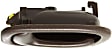 Front or Rear, Driver Side Interior Door Handle, Brown, Without Door Lock Hole, For Models With Manual Door Locks