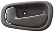 Front or Rear, Driver Side Interior Door Handle, Gray, Without Door Lock Hole, For Models With Manual Door Locks