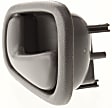 Front or Rear, Driver Side Interior Door Handle, Gray, Without Door Lock Hole, For Models With Manual Door Locks