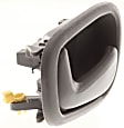 Front or Rear, Driver Side Interior Door Handle, Gray, Without Door Lock Hole, For Models With Manual Door Locks