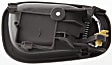 Front or Rear, Driver Side Interior Door Handle, Gray, Without Door Lock Hole, For Models With Manual Door Locks