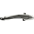 Rear, Driver Side Chrome Exterior Door Handle, Without Key Hole