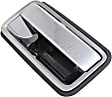 Rear, Passenger Side Chrome Exterior Door Handle, Without Key Hole