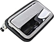 Rear, Passenger Side Chrome Exterior Door Handle, Without Key Hole