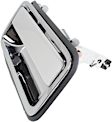Rear, Driver Side Chrome Exterior Door Handle, Without Key Hole