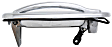 Rear - Back Door Exterior Door Handle, Chrome, with Key Hole, For Models with Split Type Door