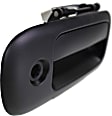 Rear - Side Sliding Door Exterior Door Handle, Smooth Black, With Key Hole, For Hinged Door