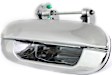 Rear, Passenger Side Exterior Door Handle, Chrome, Without Key Hole, 2-Screw Mount Type