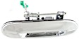 Rear, Passenger Side Exterior Door Handle, Chrome, Without Key Hole, 2-Screw Mount Type