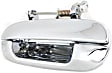 Rear, Driver Side Exterior Door Handle, Chrome, Without Key Hole, 2-Screw Mount Type