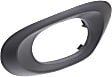 Rear, Driver Side, Interior, Door Handle Trim, Plastic, Textured Black