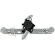 Rear, Passenger Side Power Window Regulator, With Motor