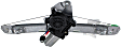 Rear, Passenger Side Power Window Regulator, With Motor