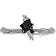 Rear, Driver Side Power Window Regulator, With Motor