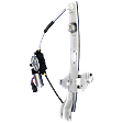 Rear, Passenger Side Power Window Regulator, With Motor