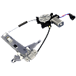 Rear, Driver Side Power Window Regulator, With Motor