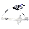 Rear, Driver Side Power Window Regulator, With Motor