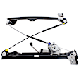 Rear, Passenger Side Window Regulator, Power, with Motor, Crew Cab Pickup, Except 2007 Classic Silverado/Sierra
